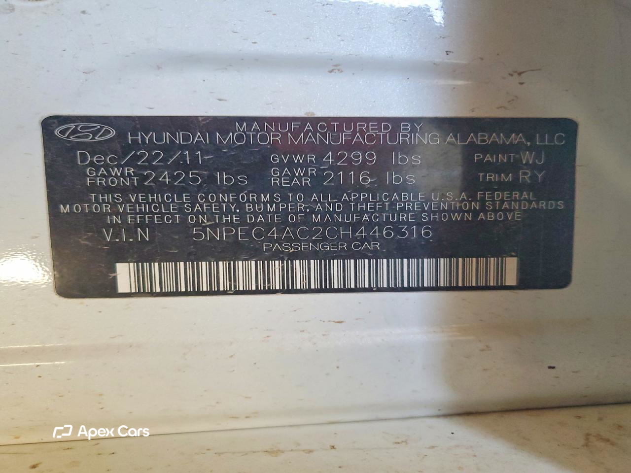 Hyundai Sonata 2012