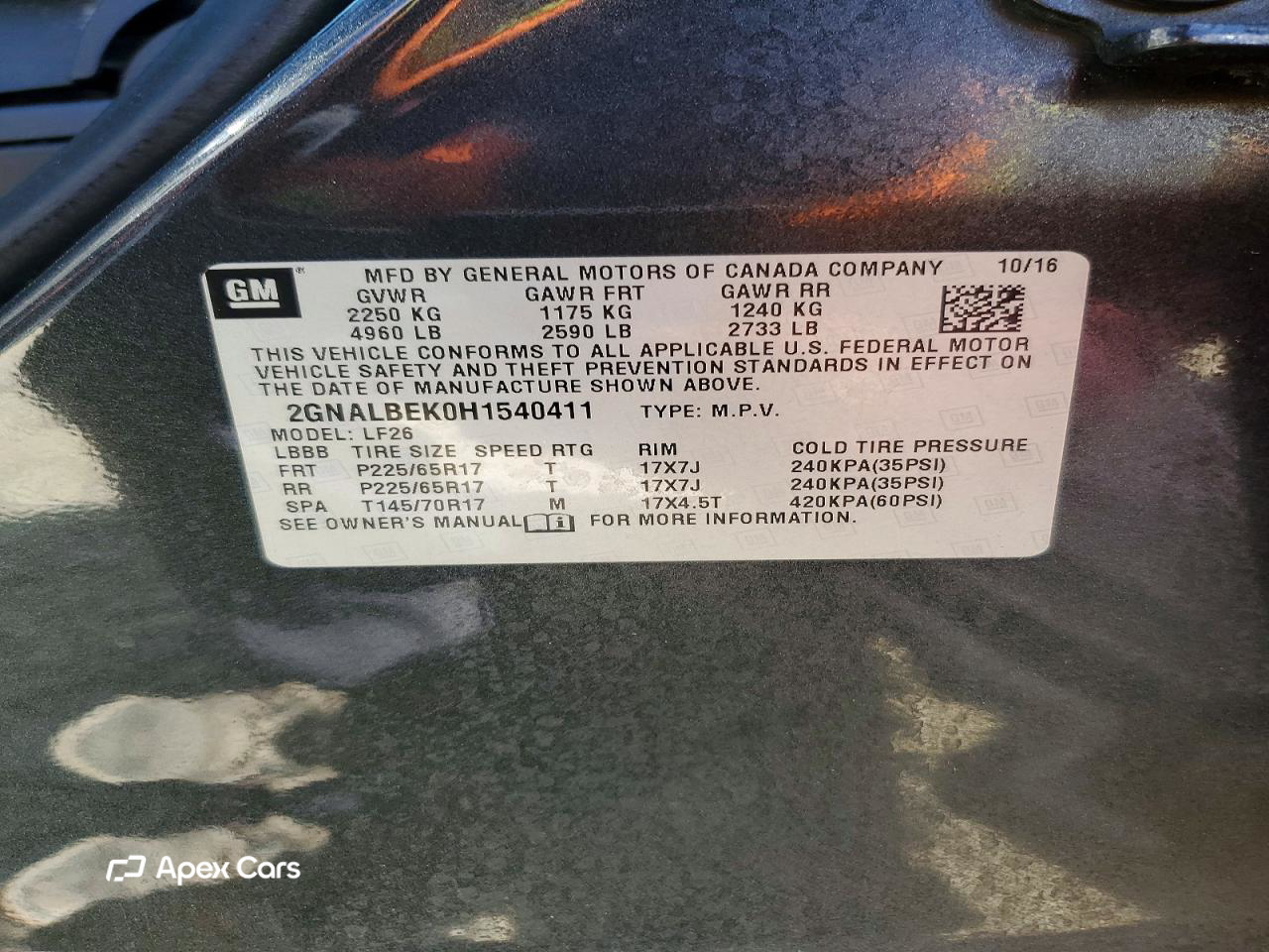 Chevrolet Equinox 2017