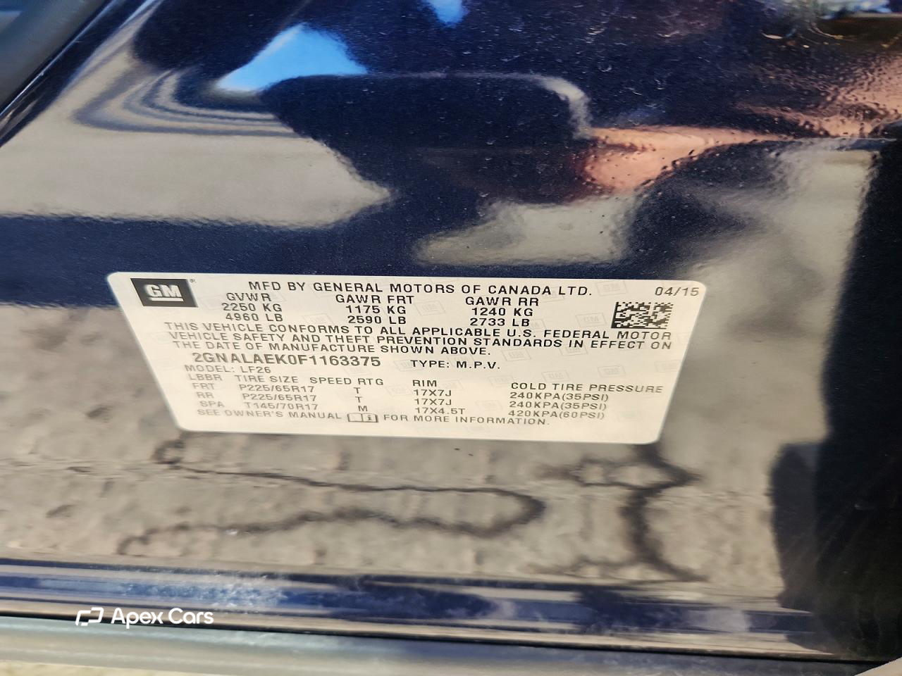 Chevrolet Equinox 2015