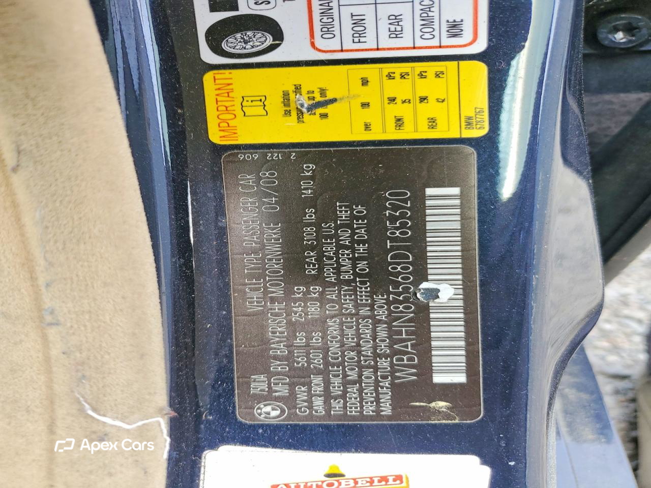 BMW Series 7 2008