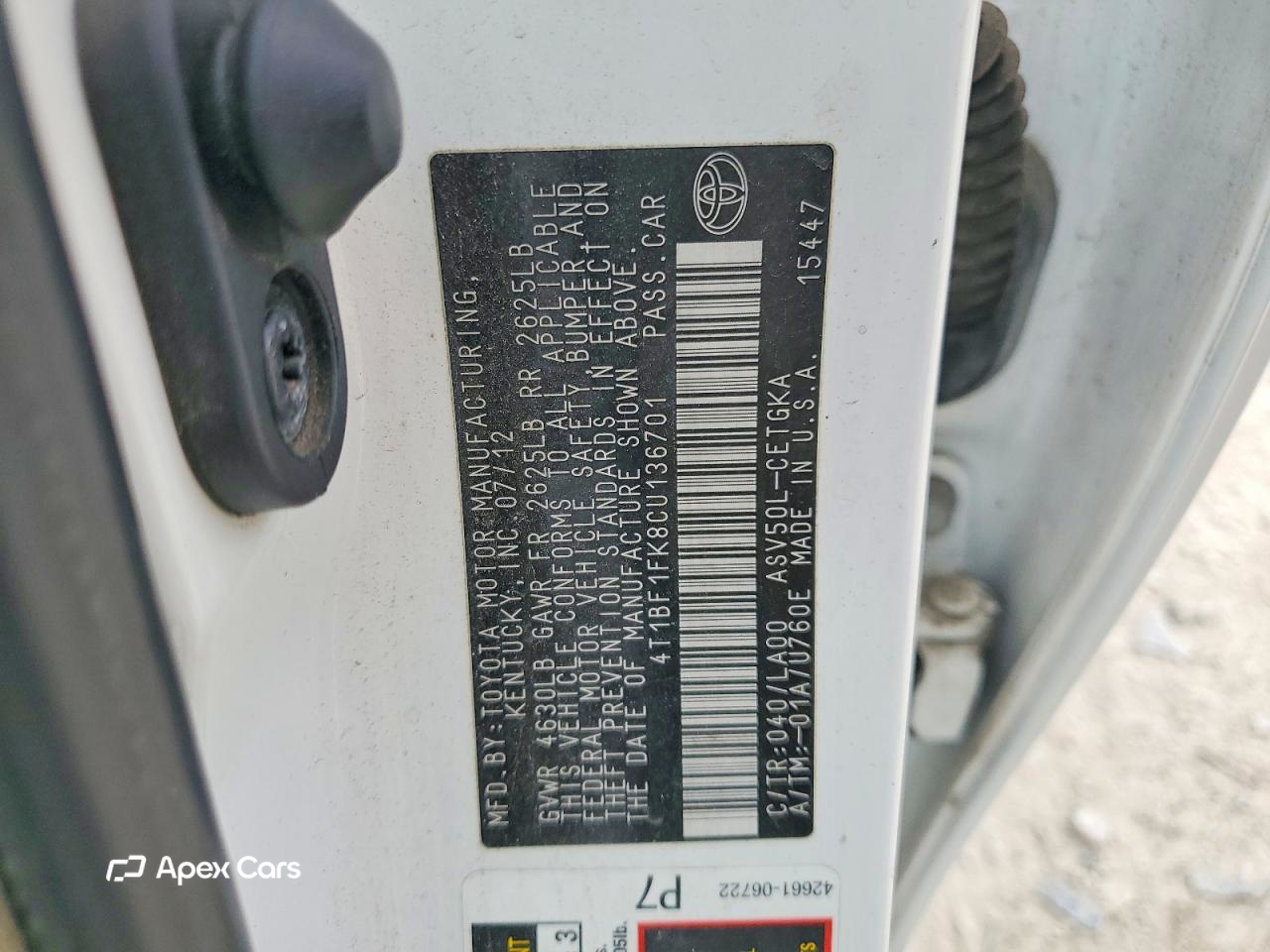 Toyota Camry 2012