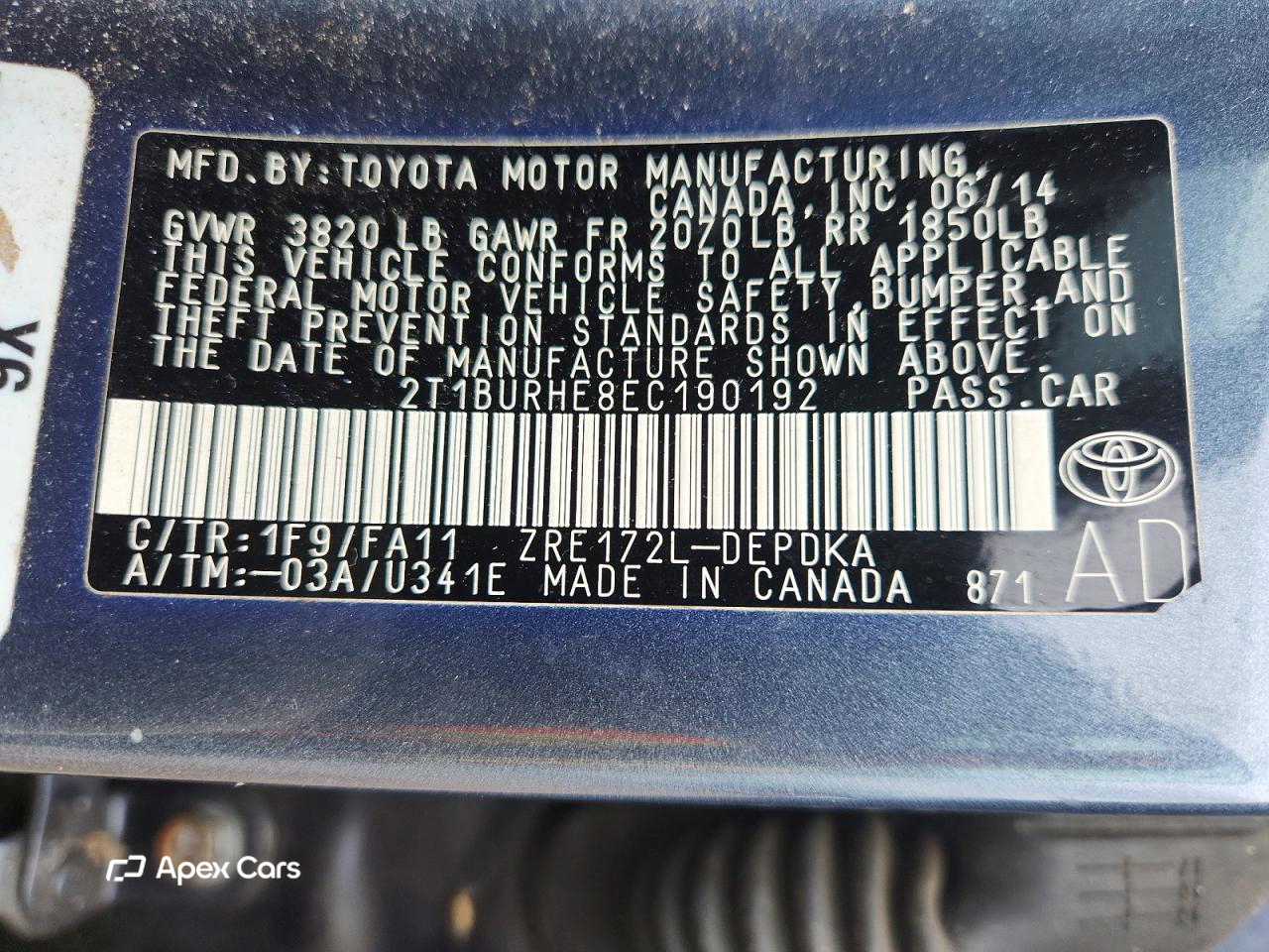 Toyota Corolla 2014