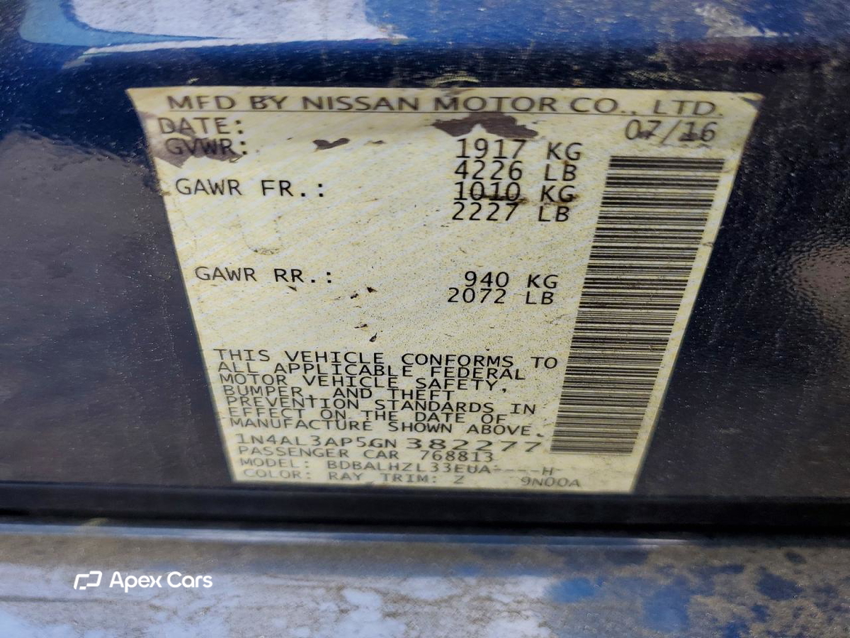 Nissan Altima 2016