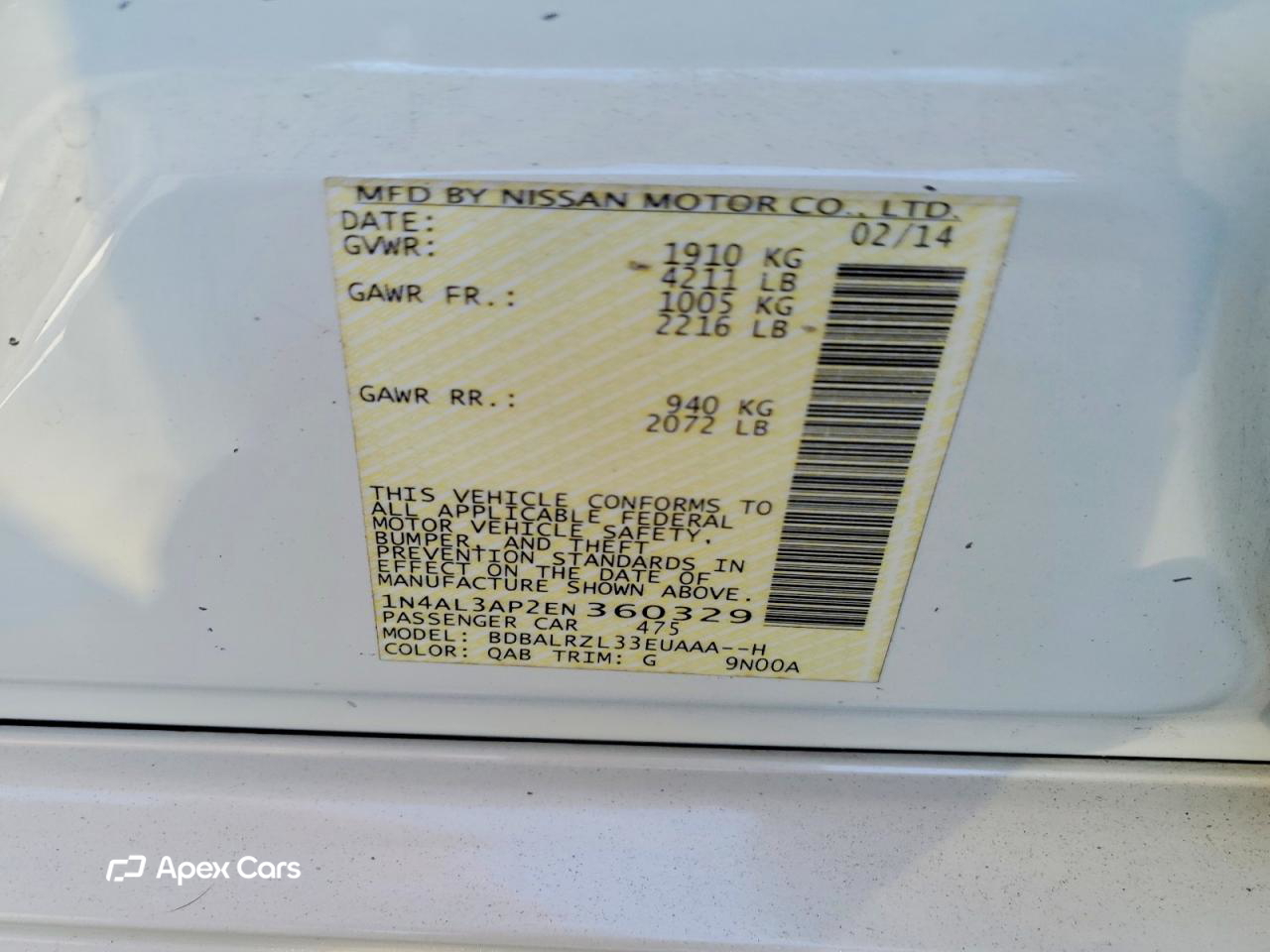 Nissan Altima 2014