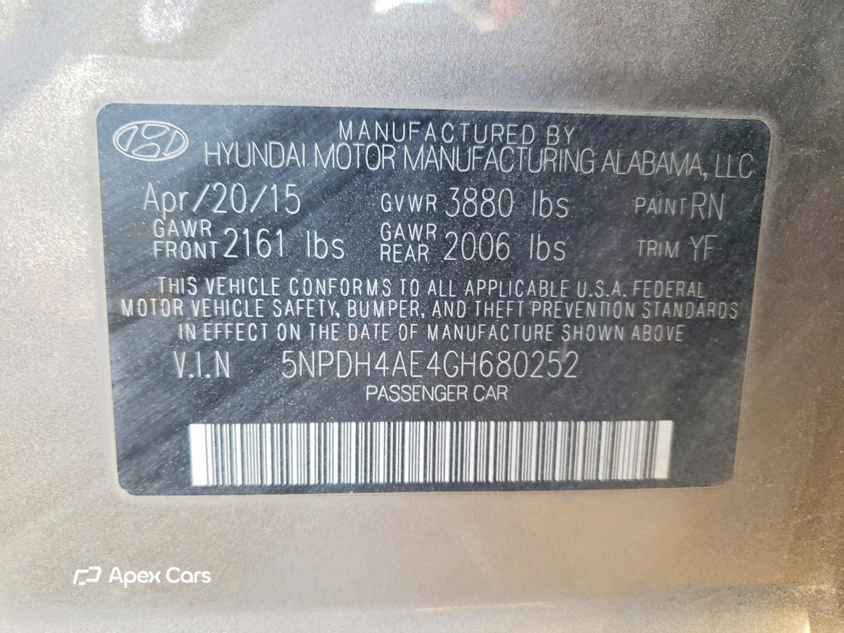 Hyundai Elantra 2016