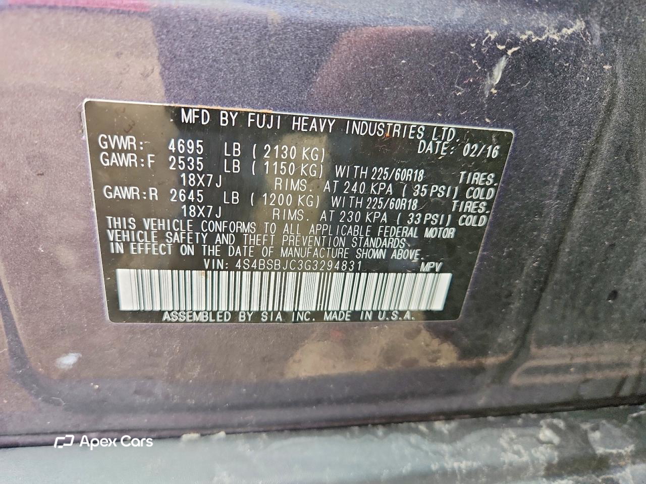 Subaru Outback 2016