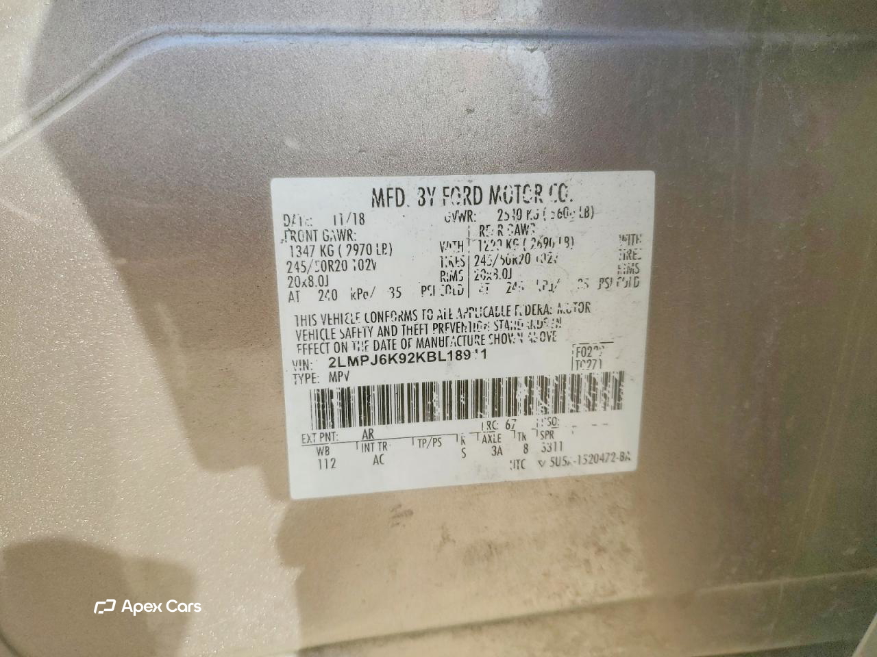 Lincoln Nautilus 2019