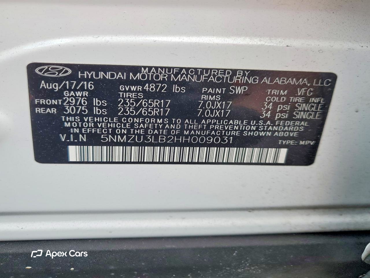 Hyundai Santa Fe 2017