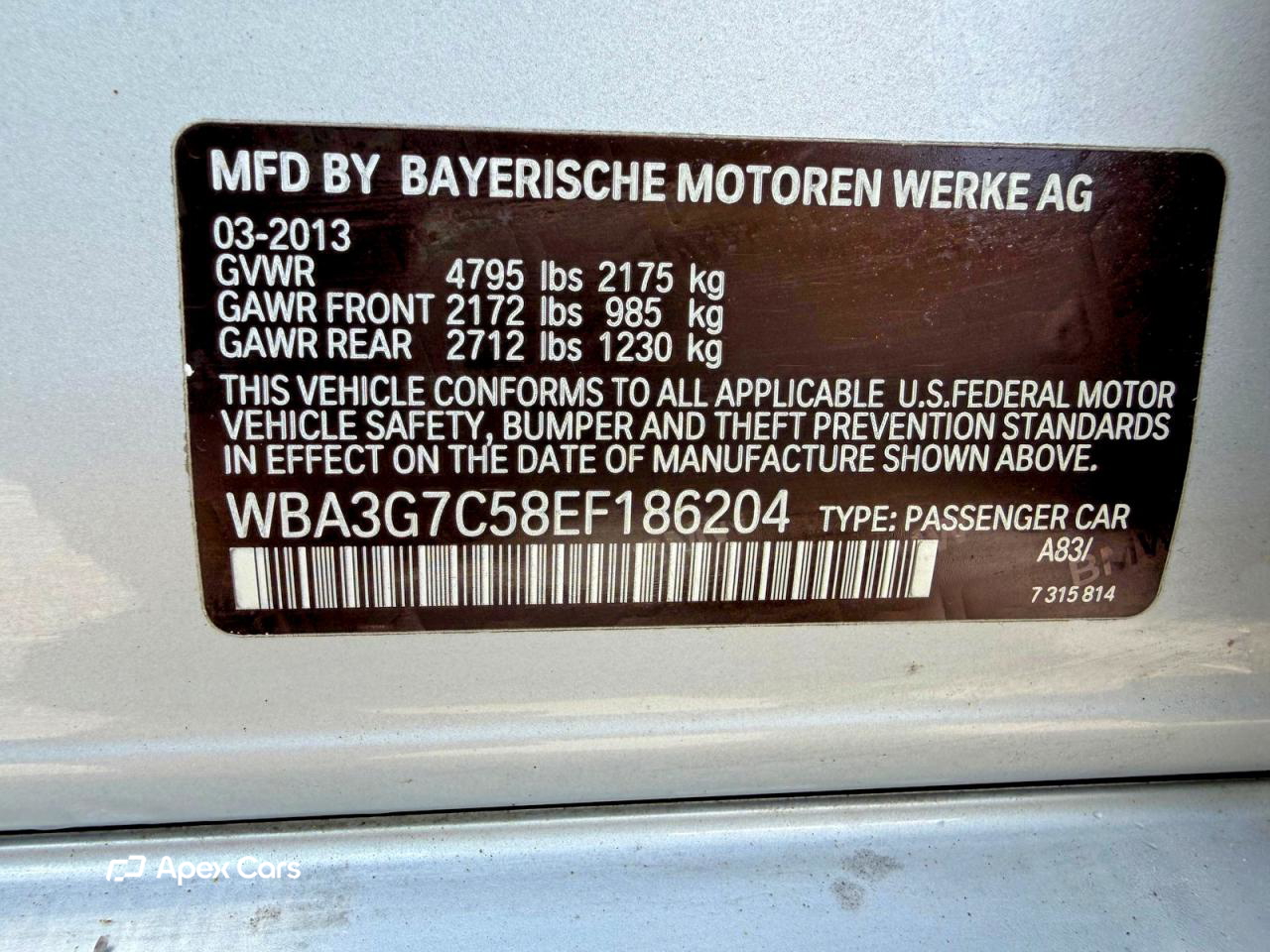 BMW Series 3 2014