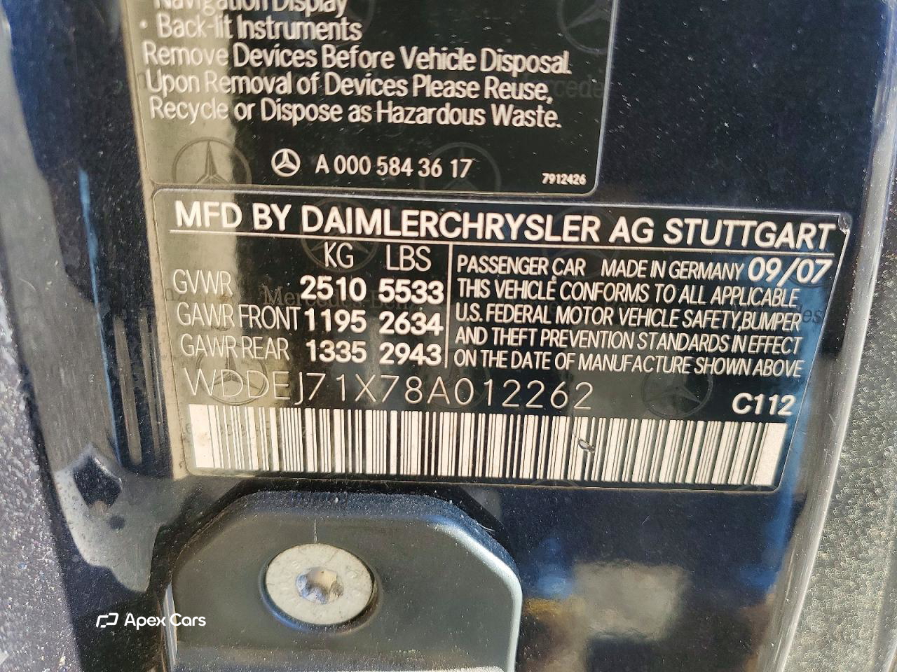 Mercedes-Benz CL-klasse 2008