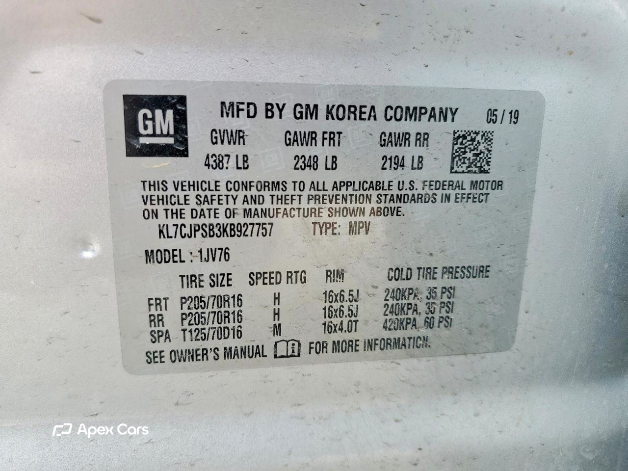 Chevrolet Trax 2019