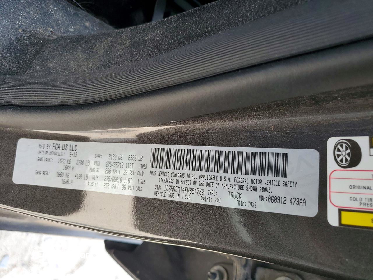 RAM 1500 2019