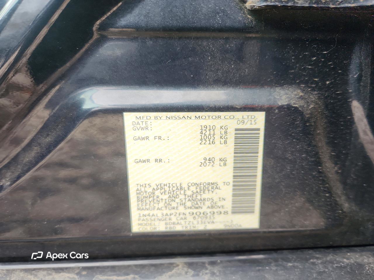 Nissan Altima 2015