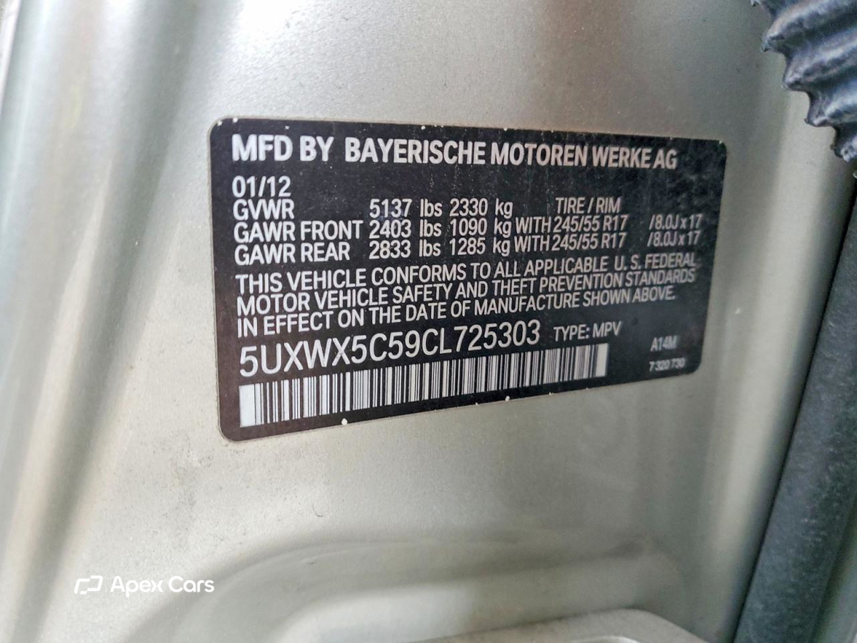 BMW X3 2012