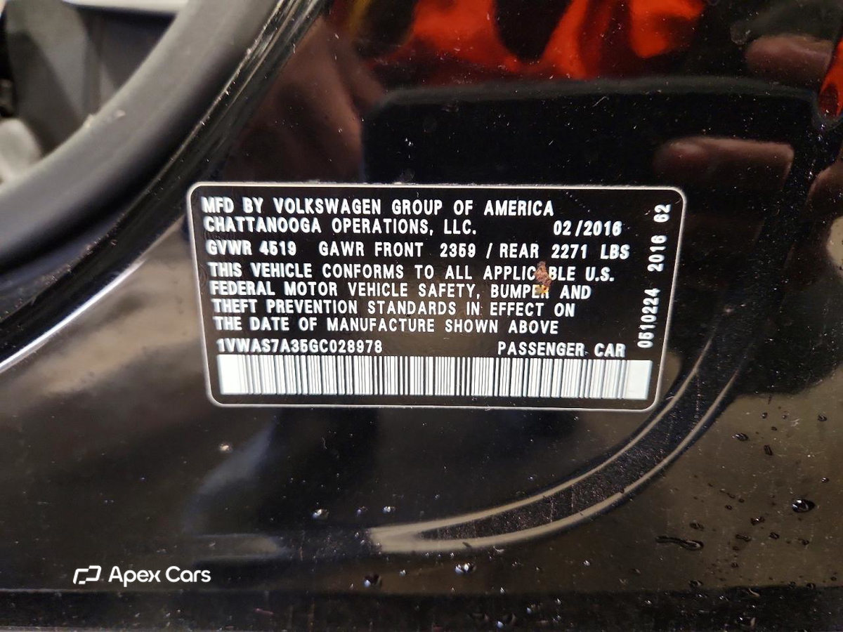 Volkswagen Passat 2016