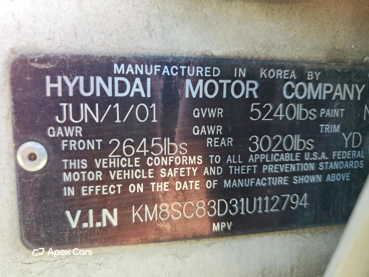 Hyundai Santa Fe 2001