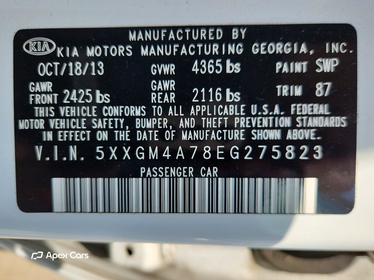 Kia Optima 2014