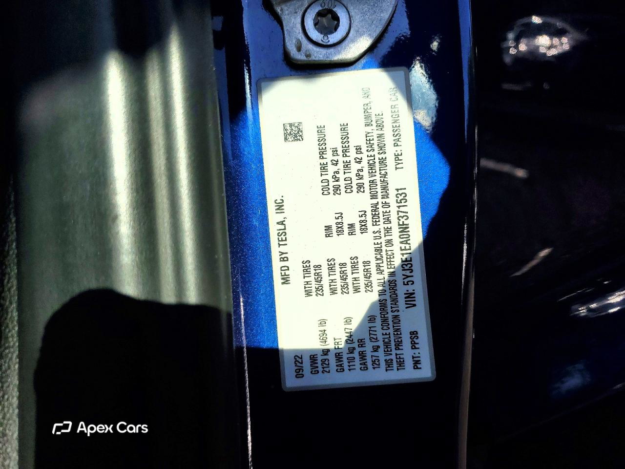 Tesla Model 3 2022