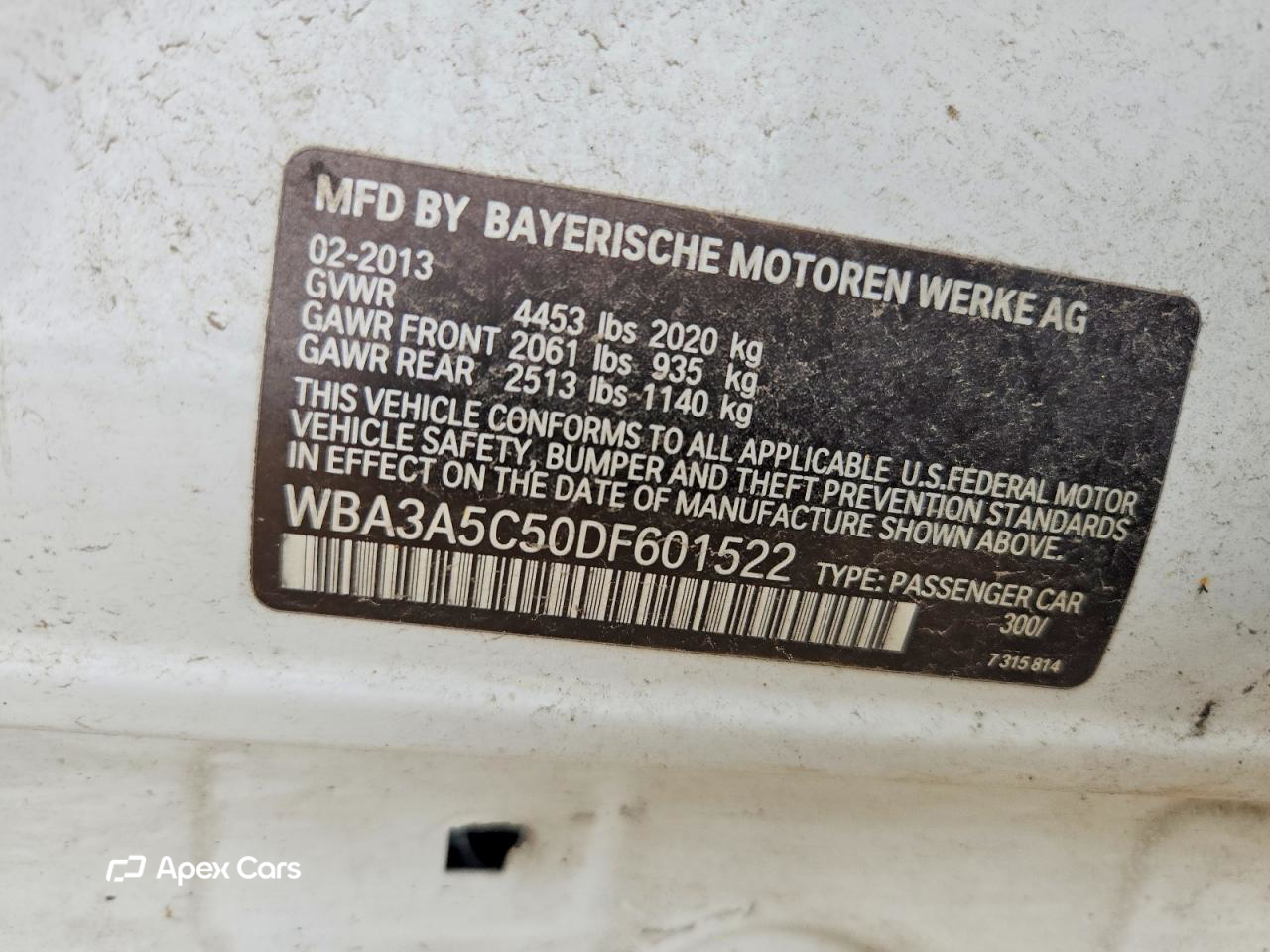 BMW Series 3 2013
