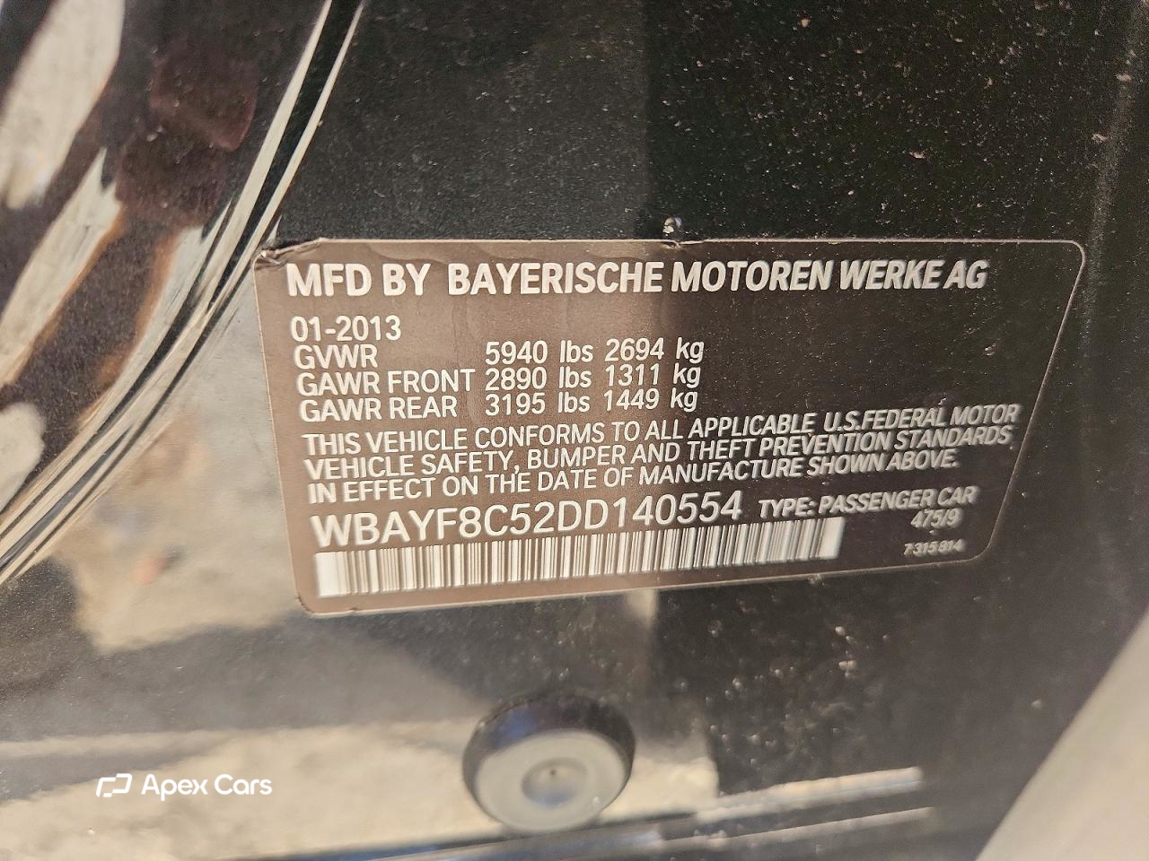 BMW Series 7 2013