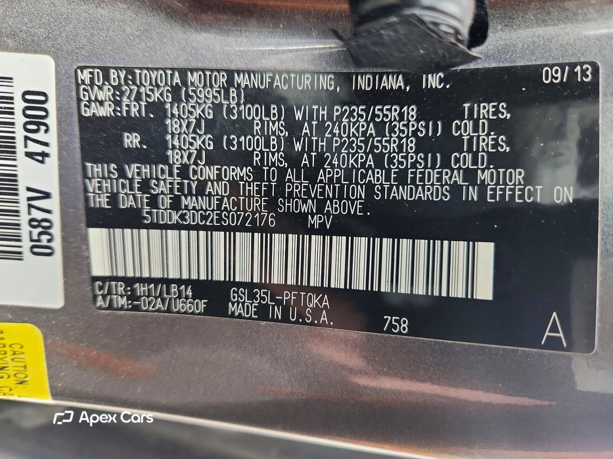 Toyota Sienna 2014