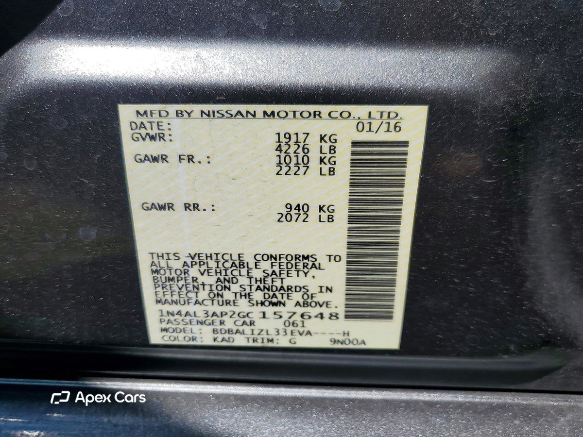 Nissan Altima 2016