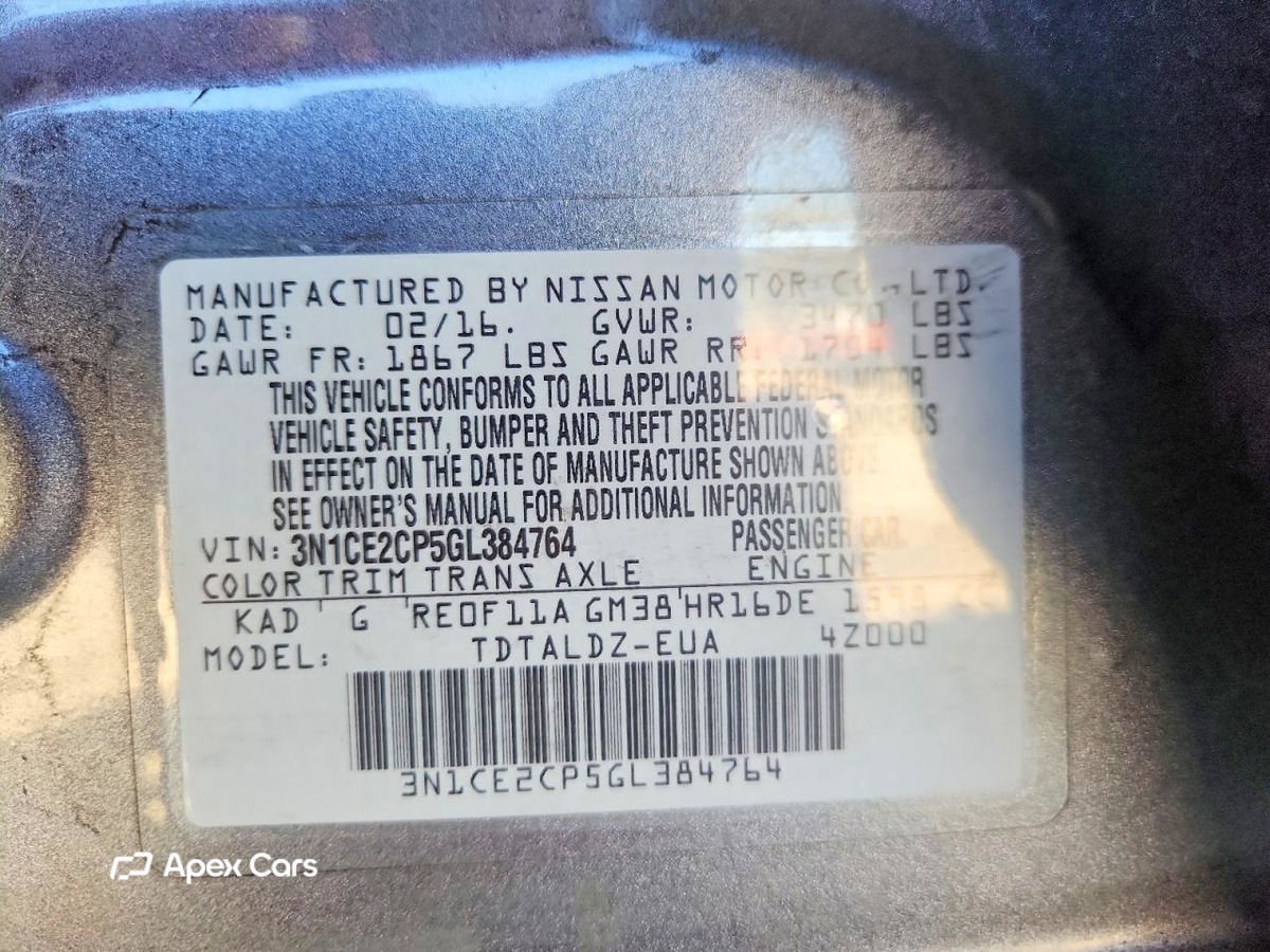 Nissan Versa 2016