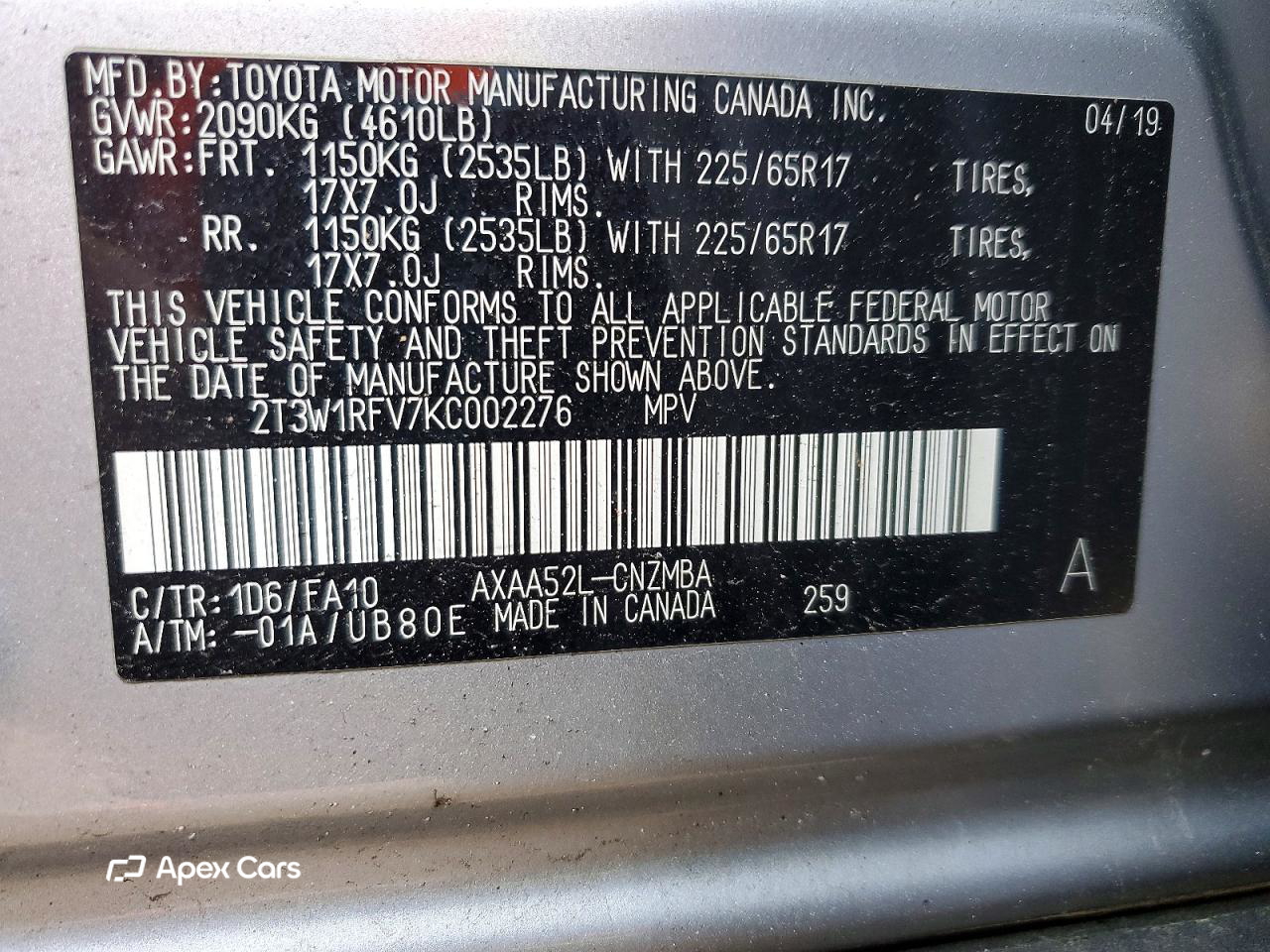 Toyota RAV 4 2019