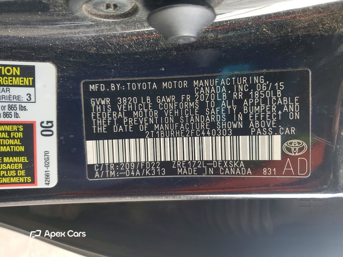 Toyota Corolla 2015