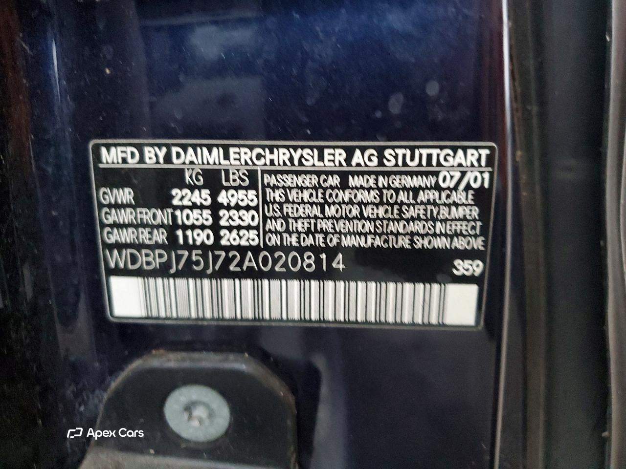 Mercedes-Benz CL-klasse 2002