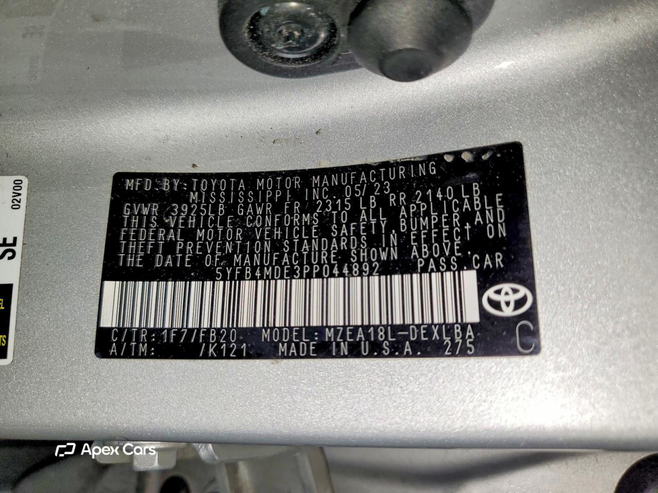 Toyota Corolla 2023