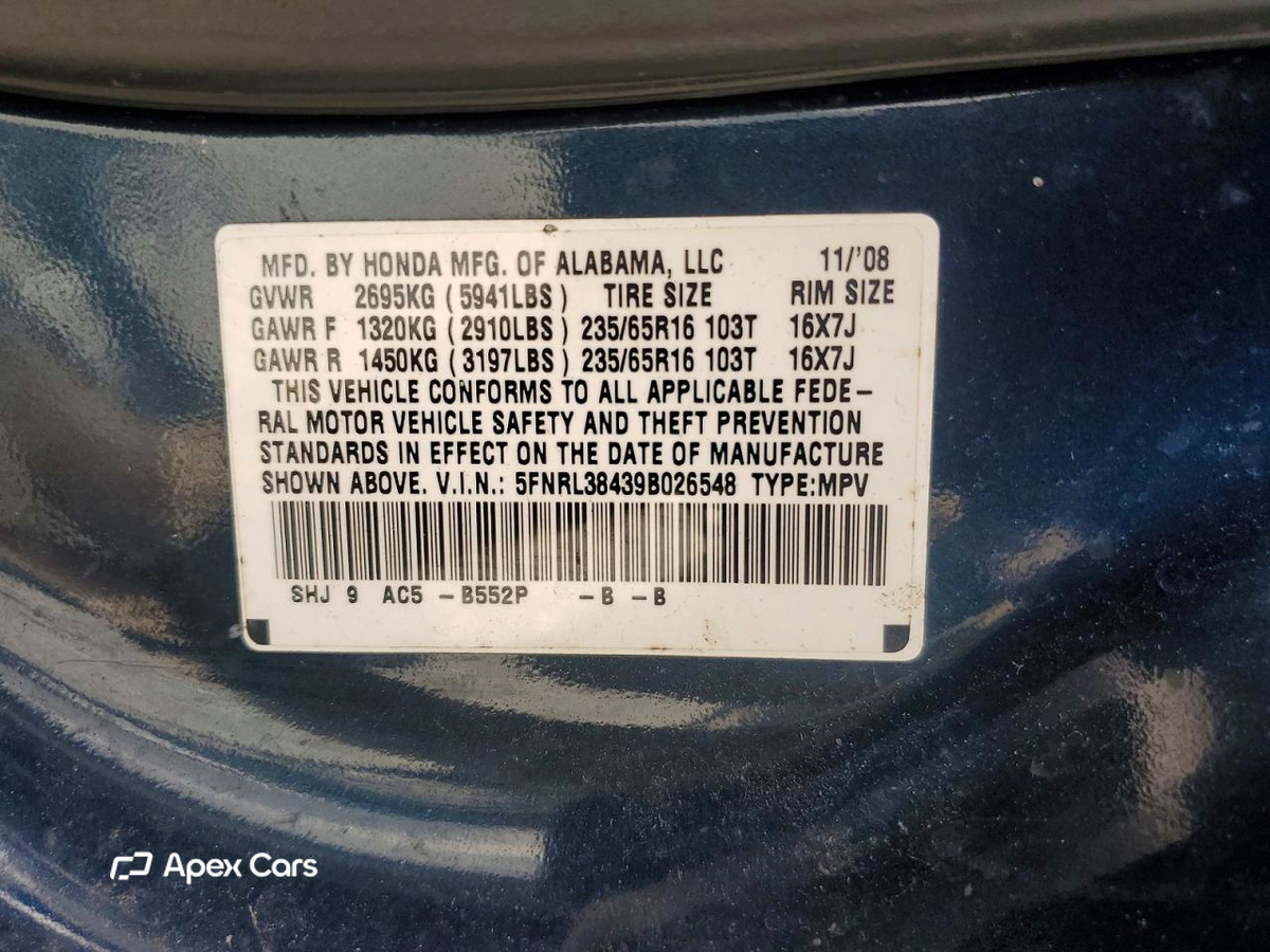Honda Odyssey 2009