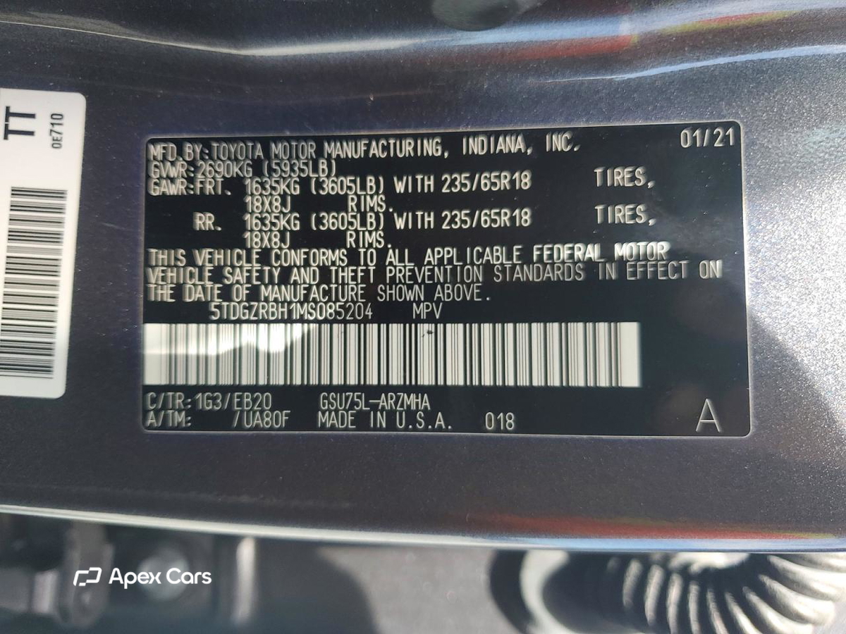 Toyota Highlander 2021