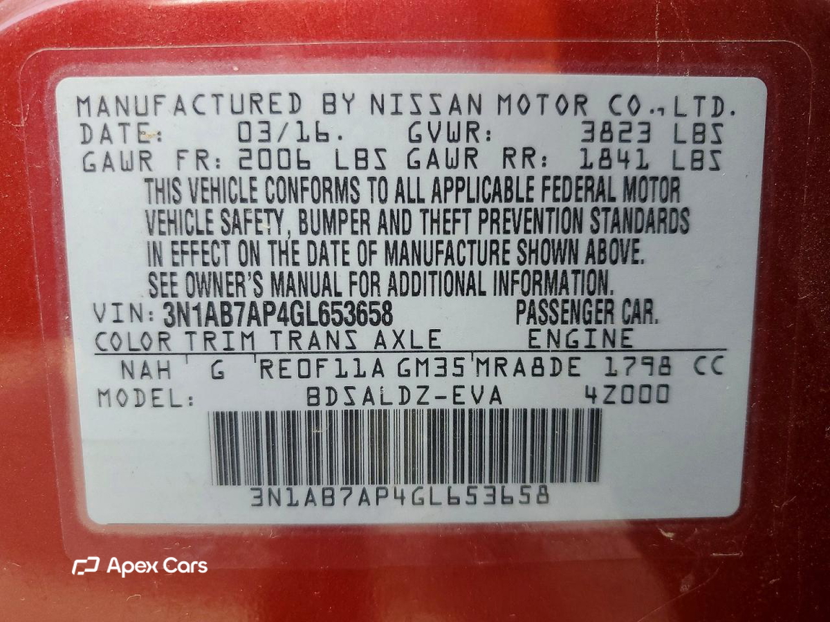 Nissan Sentra 2016