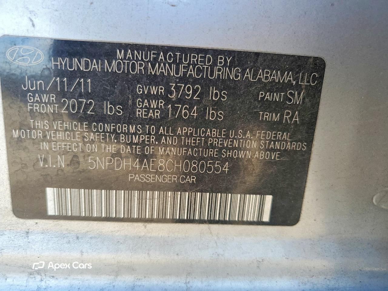 Hyundai Elantra 2012