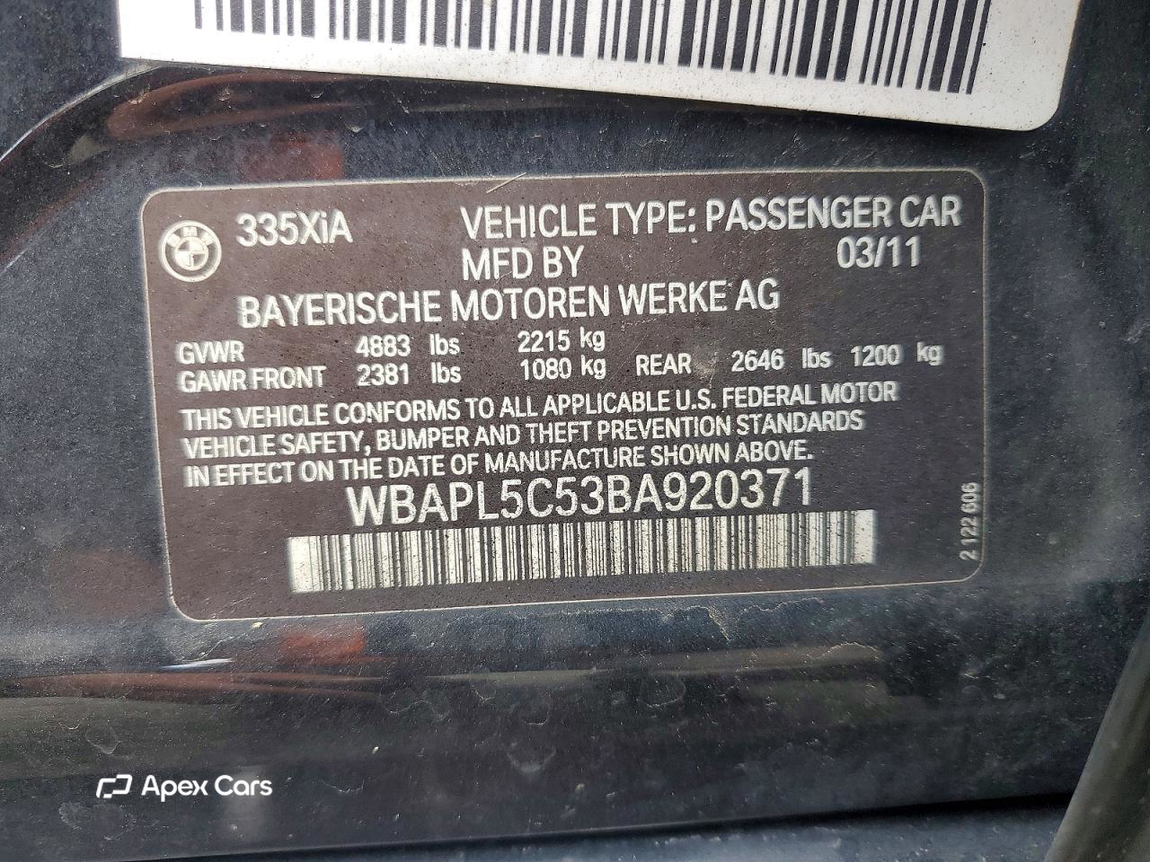 BMW Series 3 2011