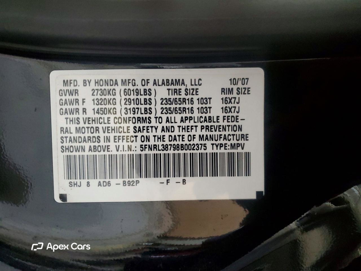 Honda Odyssey 2008