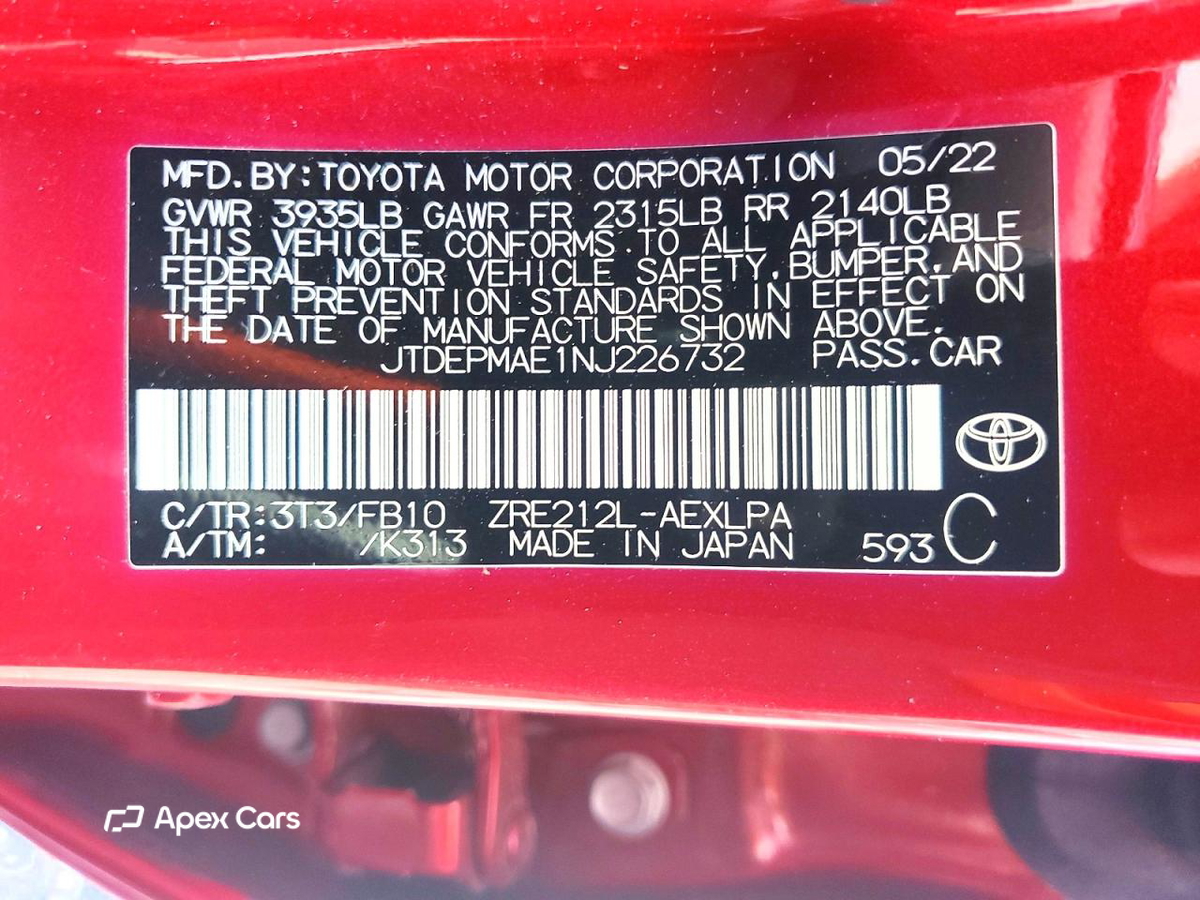 Toyota Corolla 2022