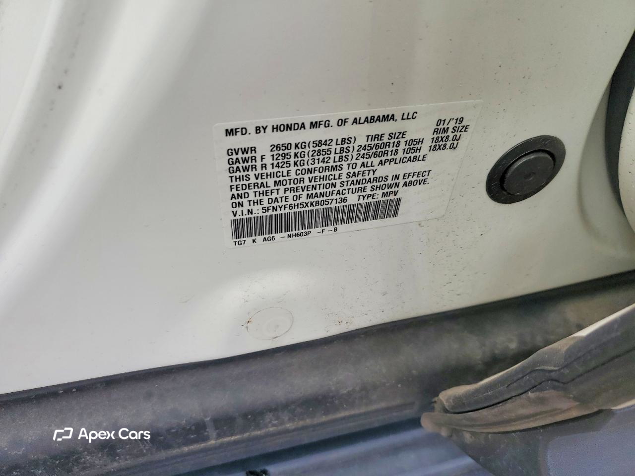 Honda Pilot 2019