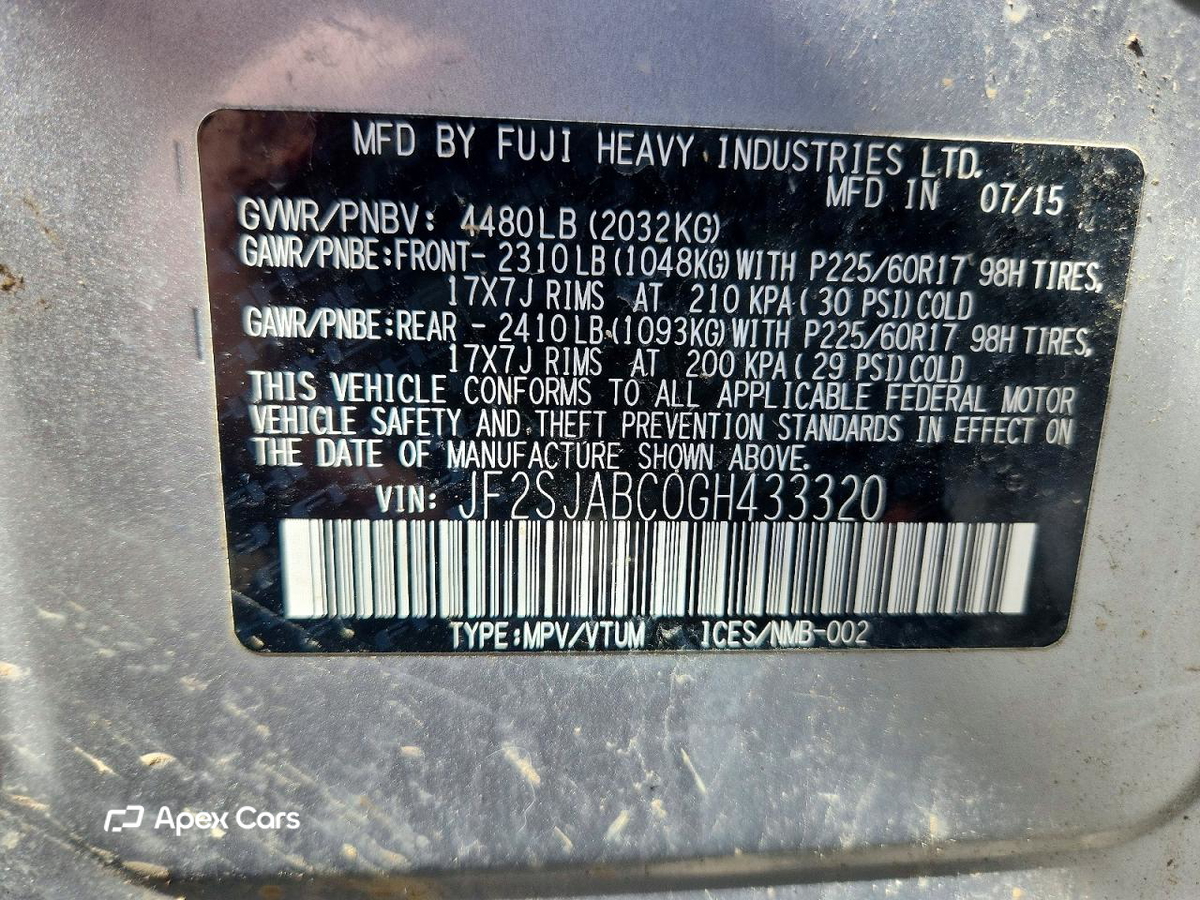 Subaru Forester 2016