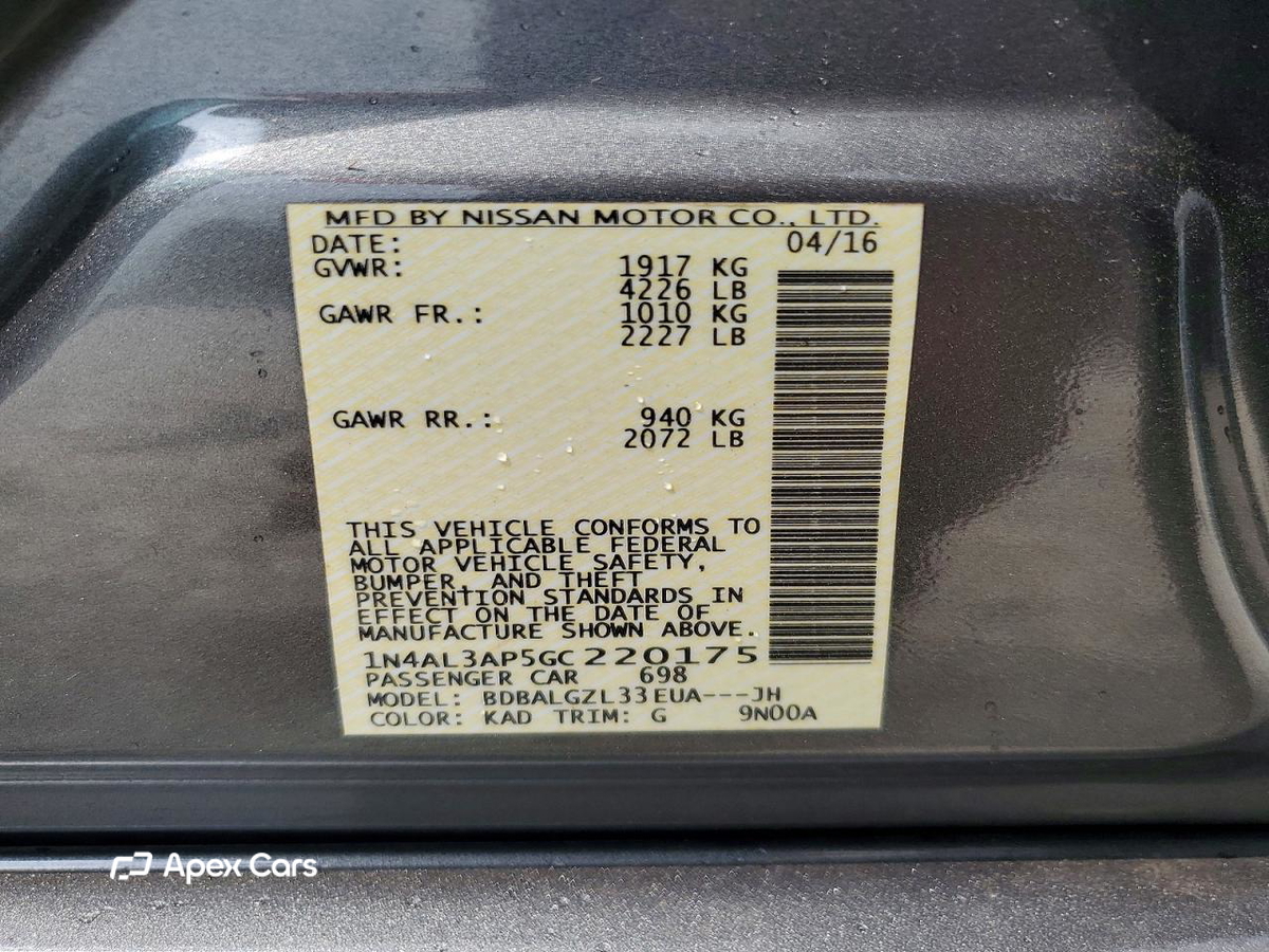 Nissan Altima 2016