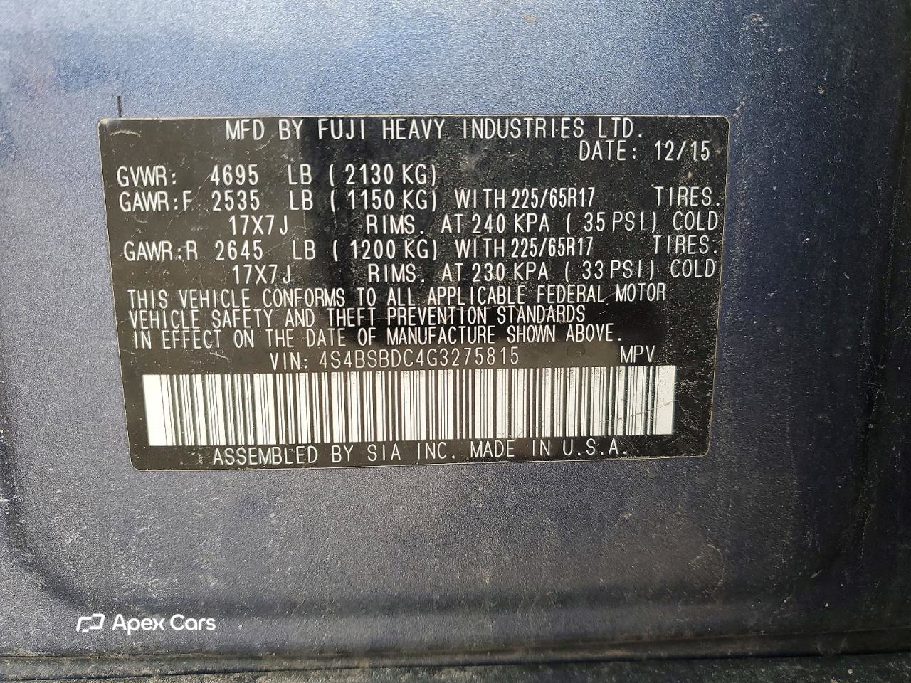 Subaru Outback 2016