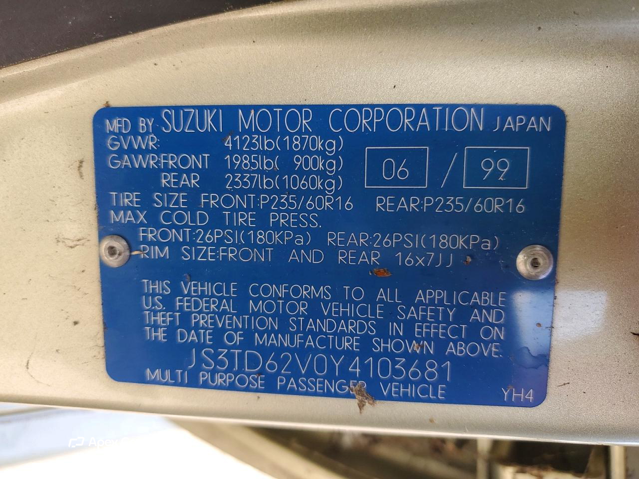 Suzuki Grand Vitara 2000