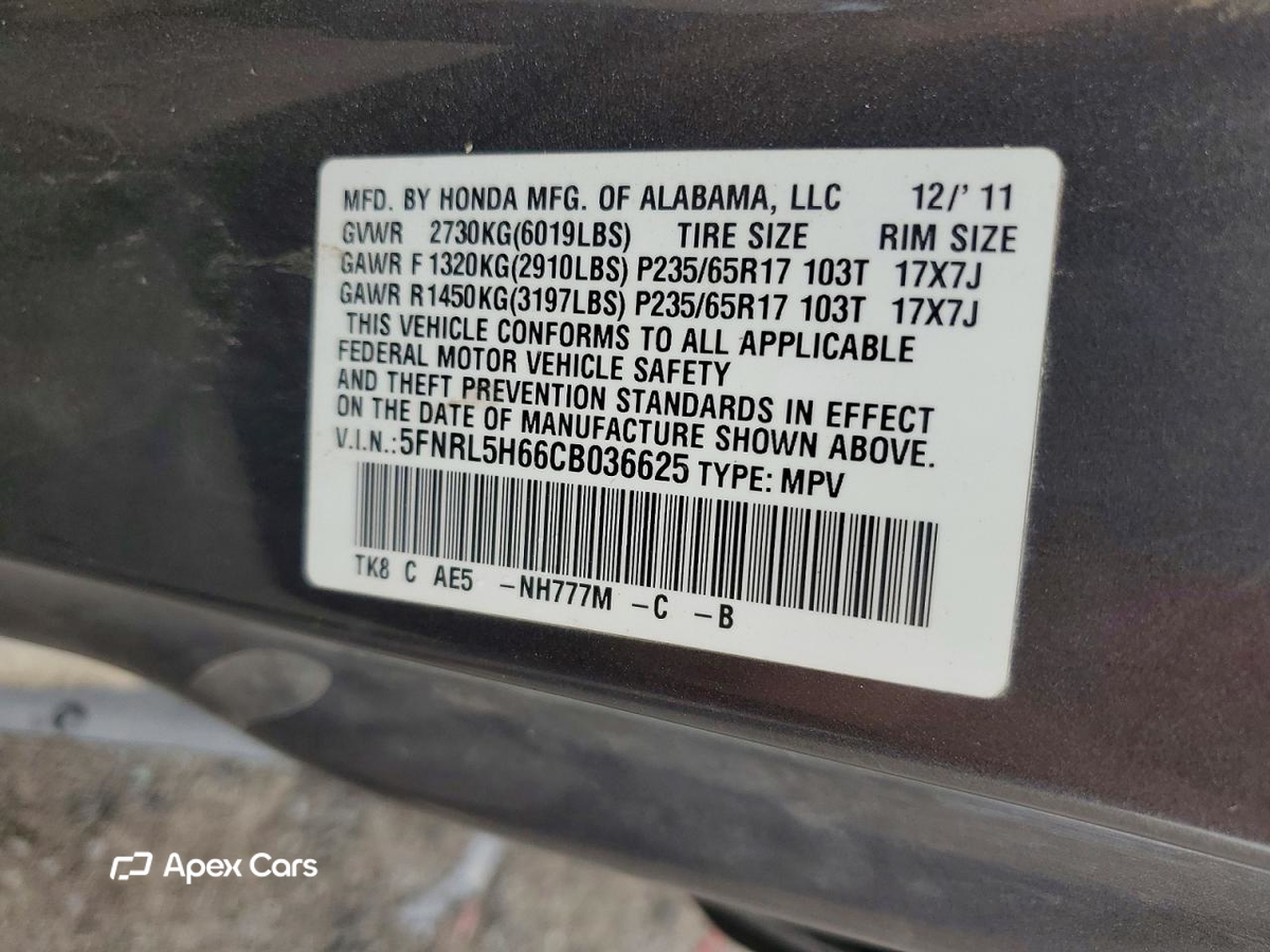Honda Odyssey 2012