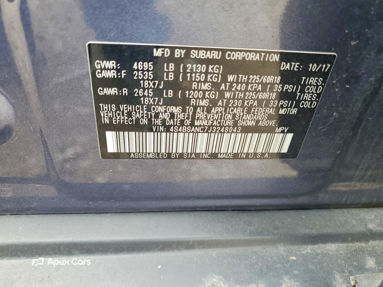 Subaru Legacy 2018