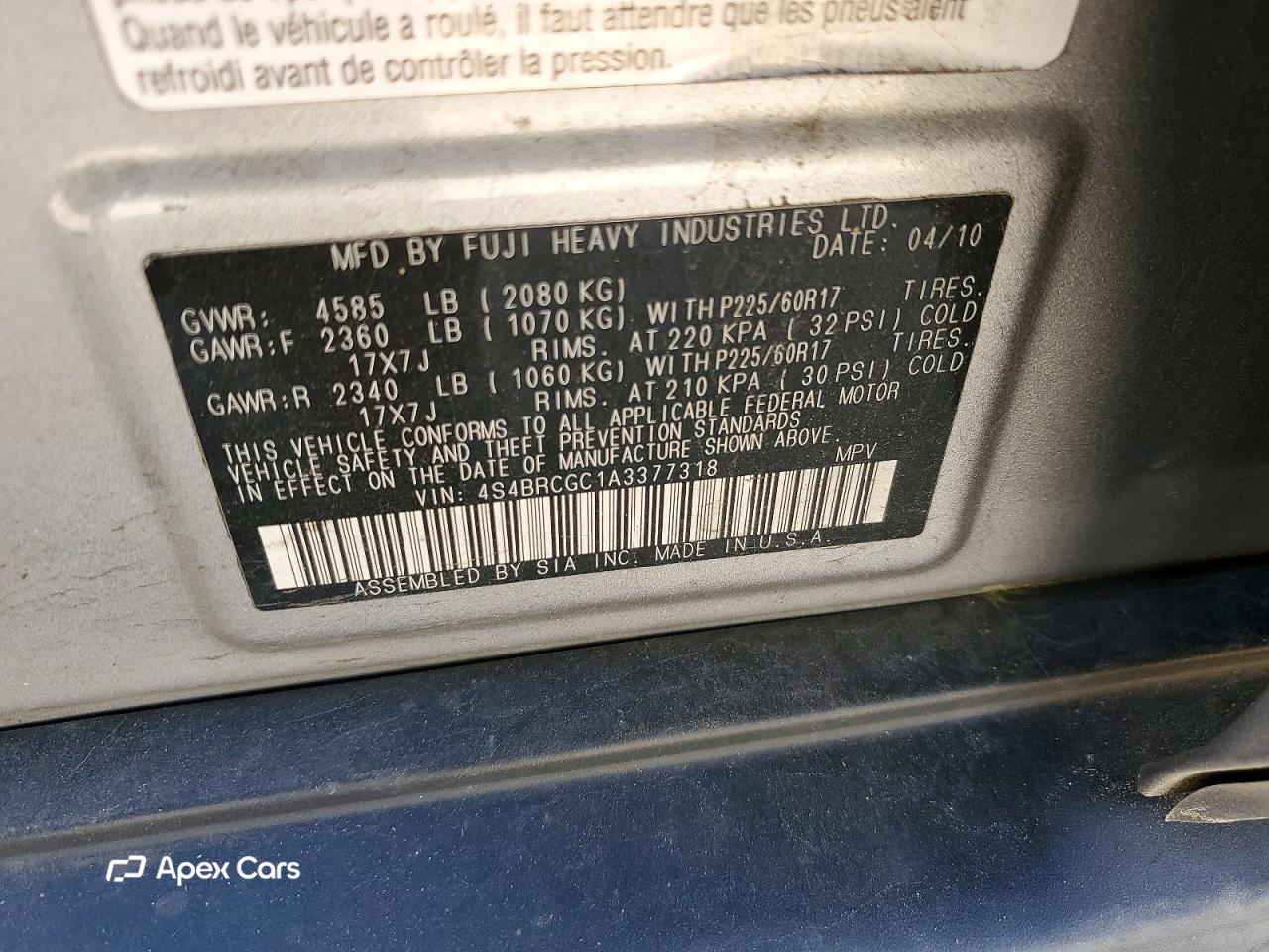 Subaru Outback 2010