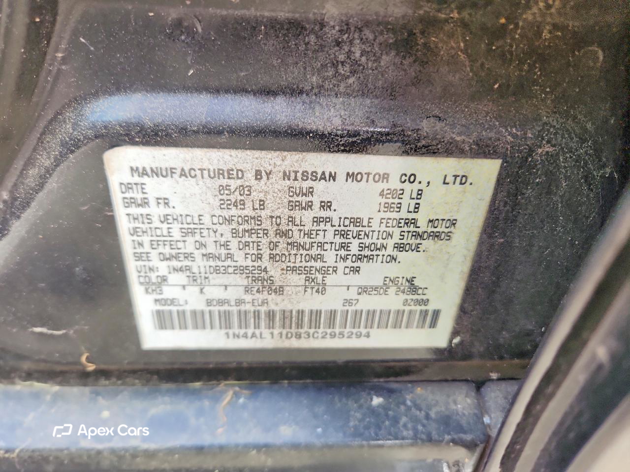 Nissan Altima 2003