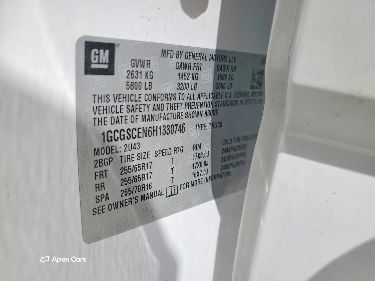 Chevrolet Colorado 2017