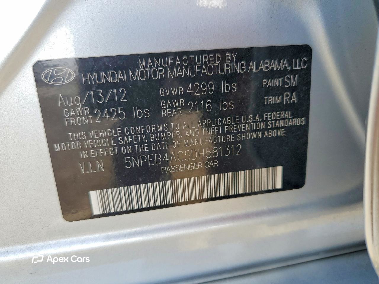 Hyundai Sonata 2013
