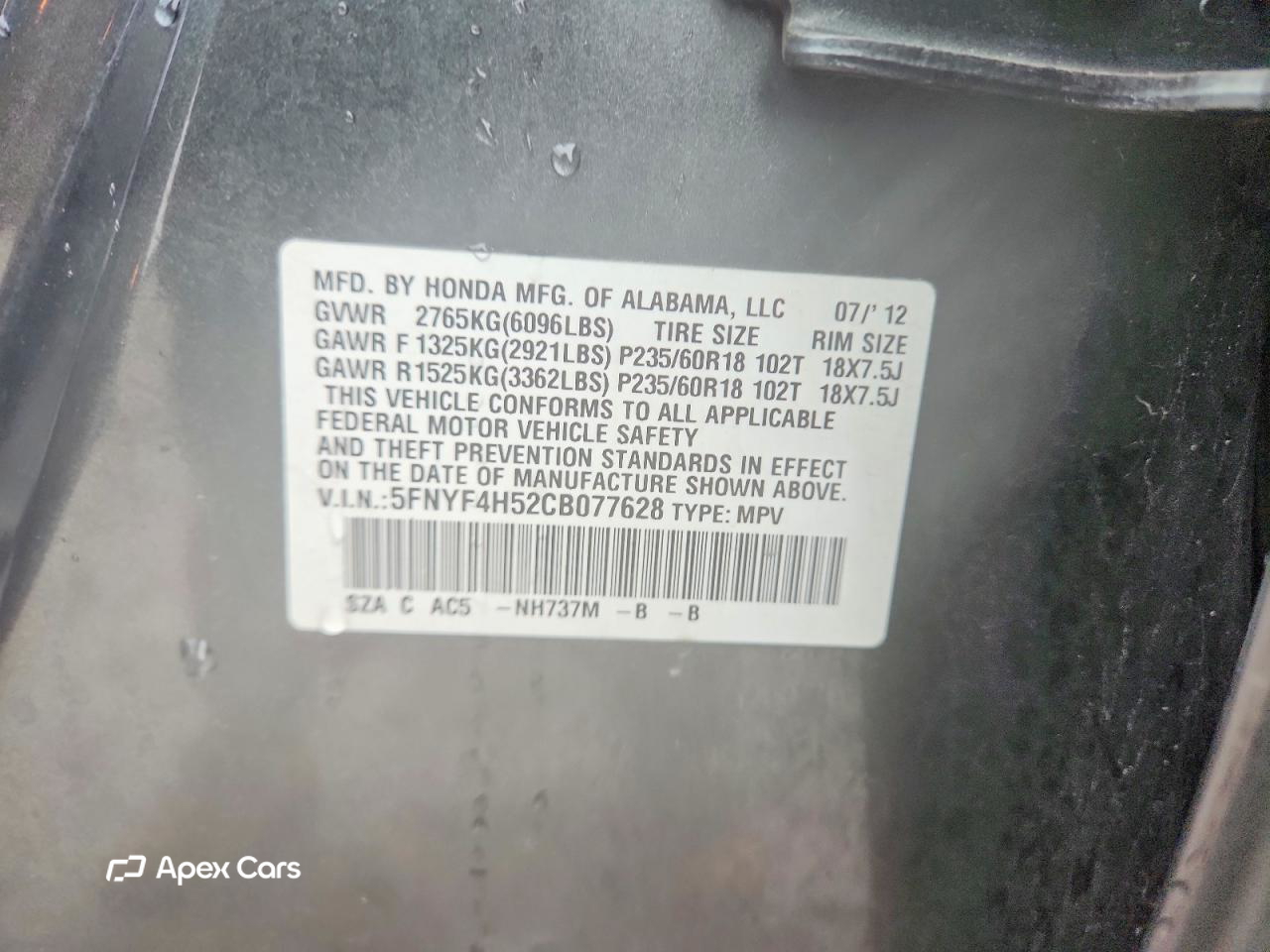 Honda Pilot 2012
